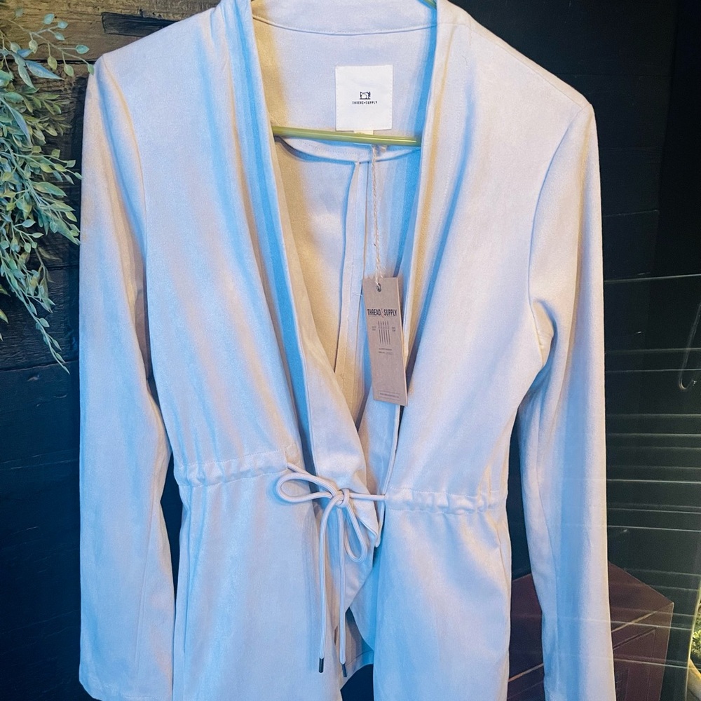 Light tan suede jacket